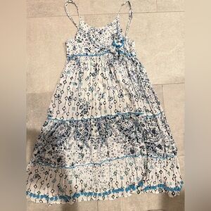 Gorgeous Poupette St. Barth White and Blue perfect summer Sundress